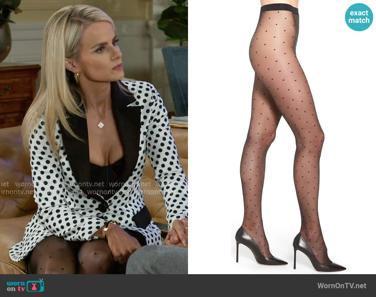 Vanessa’s polka dot tights on Beyond the Gates Vanessa’s polka dot tights on Beyond the Gates