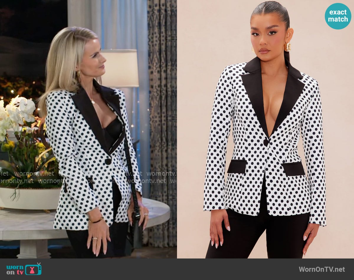 Fashion Nova Malia Blazer Suit Set worn by Vanessa McBride (Lauren Buglioli) on Beyond the Gates