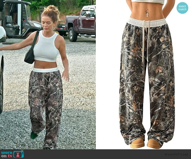 Salley’s camo print pants on Southern Charm