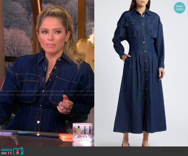 Sara’s denim shirtdress on The View