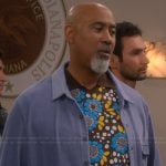 Frank's floral polo on The Upshaws