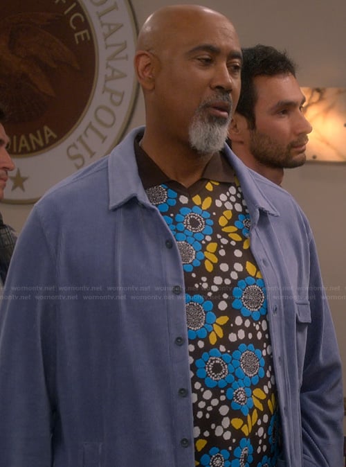 Frank’s floral polo on The Upshaws