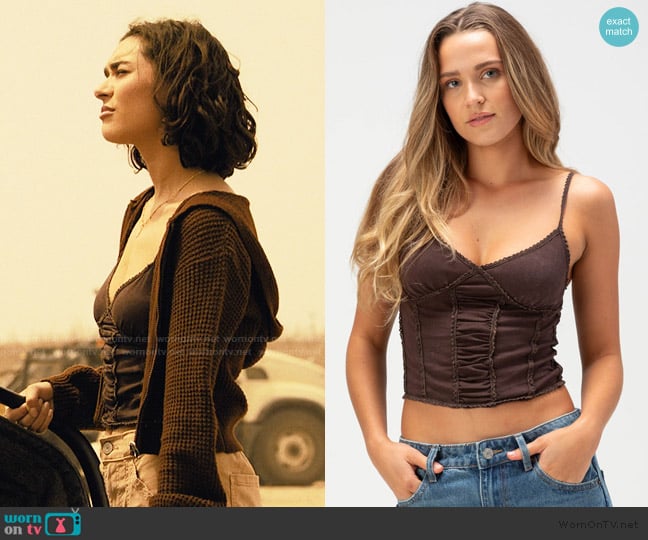 Full Tilt Washed Cami worn by Ariana Medina (Paulina Chavez) on Landman