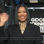 Garcelle Beauvais’s black asymmetric blazer dress on Good Morning America