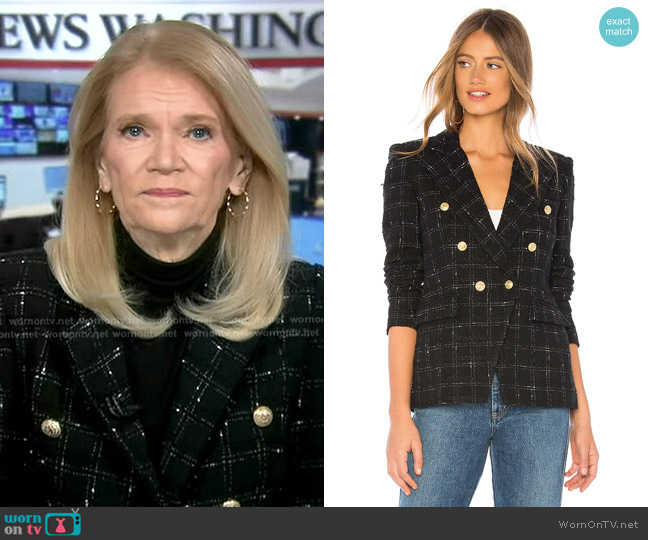 Generation Love Alexa Blazer worn by Martha Raddatz on Good Morning America