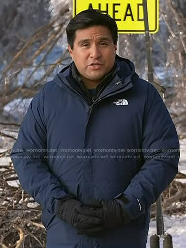 George Solis's navy hooded jacket on Today