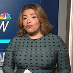 Gilma’s blue polka dot dress on NBC News Daily
