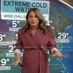 Ginger’s pink tie waist blazer on Good Morning America