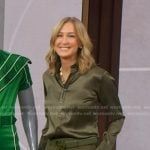 Lara’s green belt on Good Morning America