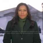 Rahcel's green coat on Good Morning America