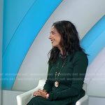 Jacqui Gifford’s green long sleeve midi dress on Today