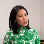 Vicky’s green floral turtleneck top on Today