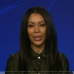 Shirleen’s green shirtdress on Good Morning America