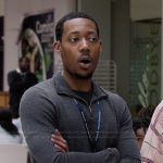 Gregory’s gray sweater on Abbott Elementary