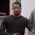 Gregory’s knit sweater on Abbott Elementary