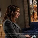 Rebecca's grey blazer on Good Morning America