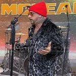 AJ McLean’s grey leopard coat on Today