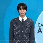 Ahn Hyo-seop’s grey check cardigan on Today