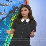 Angie Lassman’s grey pleatd mini dress on Today