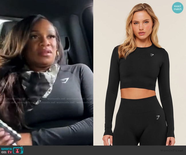 Tia’s black mesh top on RHOP