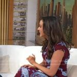 Hanna Battah’s red paisley print dress on Good Morning America