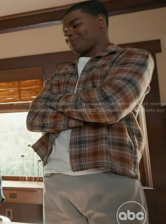 Harry's brown plaid shirt on 9-1-1