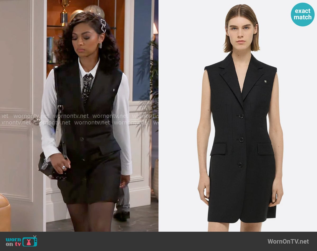 Helmut Lang Darted Blazer Dress worn by Kat Richardson (Colby Muhammad) on Beyond the Gates