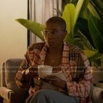 Hen's mixed plaid shirt on 9-1-1