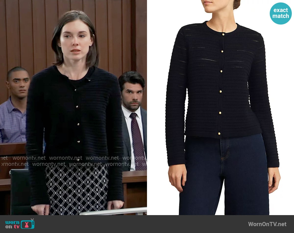 Willow’s knit cardigan on General Hospital