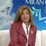 Hoda's red leather jacket on Today