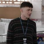 Jacob's black stripe sweater on Abbott Elementary