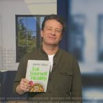 Jamie Oliver’s army green shirt jacket on Good Morning America