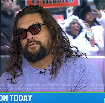 Jason Momoa’s blue knit sweater on Today