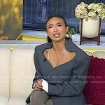 Jeannie Mai’s grey oversized jacket on Today