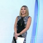 Jenna’s black floral knit dress on Today