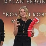 Jenna’s black sleeveless tweed mini dress on Today