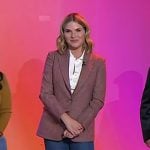 Jenna’s brown suede heel sandals on Today