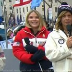 Jenna's brown suede heel sandals on Today