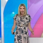 Jenna’s floral print cowl neck maxi dress on Today