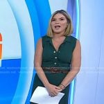 Jenna’s green sleeveless knit dress on Today