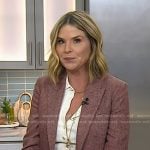 Jenna’s white ribbed polo and pink blazer on Today