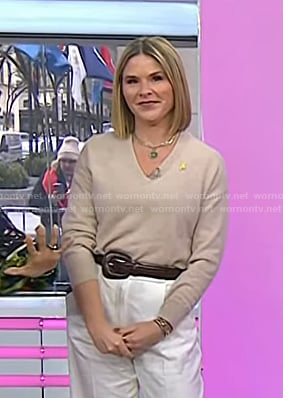 Jenna's brown leather belt on Today