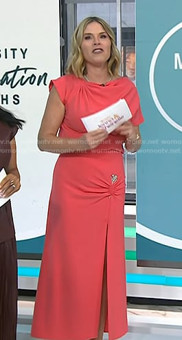 Jenna’s pink slit dress on Today