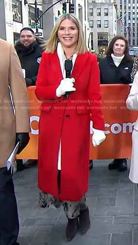 Jenna's red coat on Today