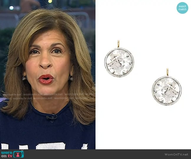Jennifer Miller Large Antique Drop Earrings worn by Hoda Kotb on Today