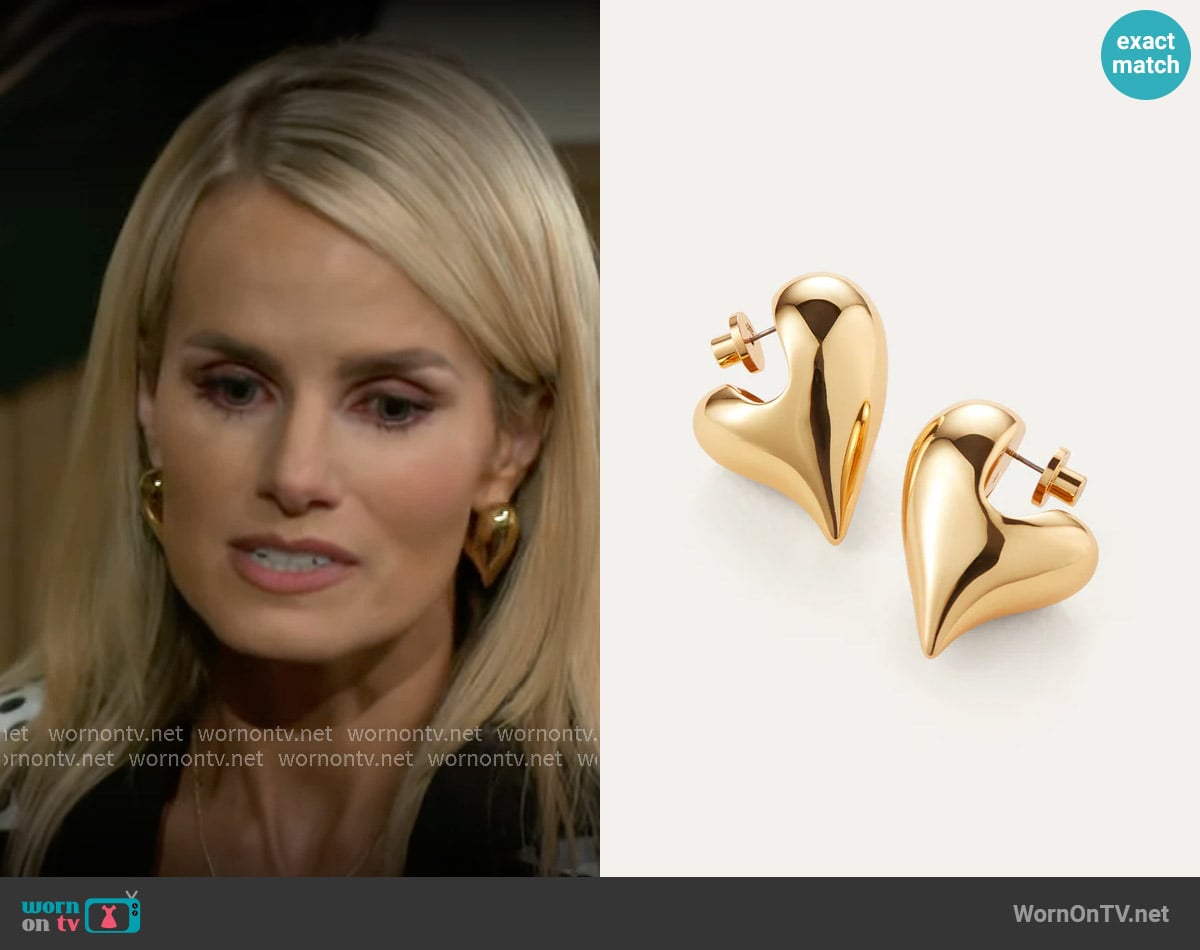 Vanessa’s heart earrings on Beyond the Gates Vanessa’s heart earrings on Beyond the Gates