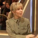 Jennette McCurdy’s green button down shirt and mini skirt on The Drew Barrymore Show