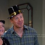 Jeremy’s green plaid button down shirt on Days of our Lives