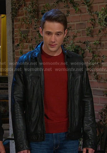 JJ's black leather jacket on Days of our Lives
