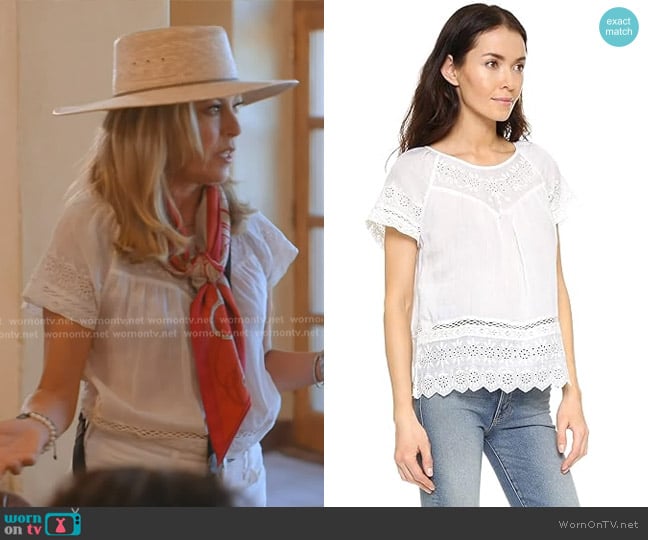 Joie Ladera Top worn by Sutton Stracke on The Real Housewives of Beverly Hills
